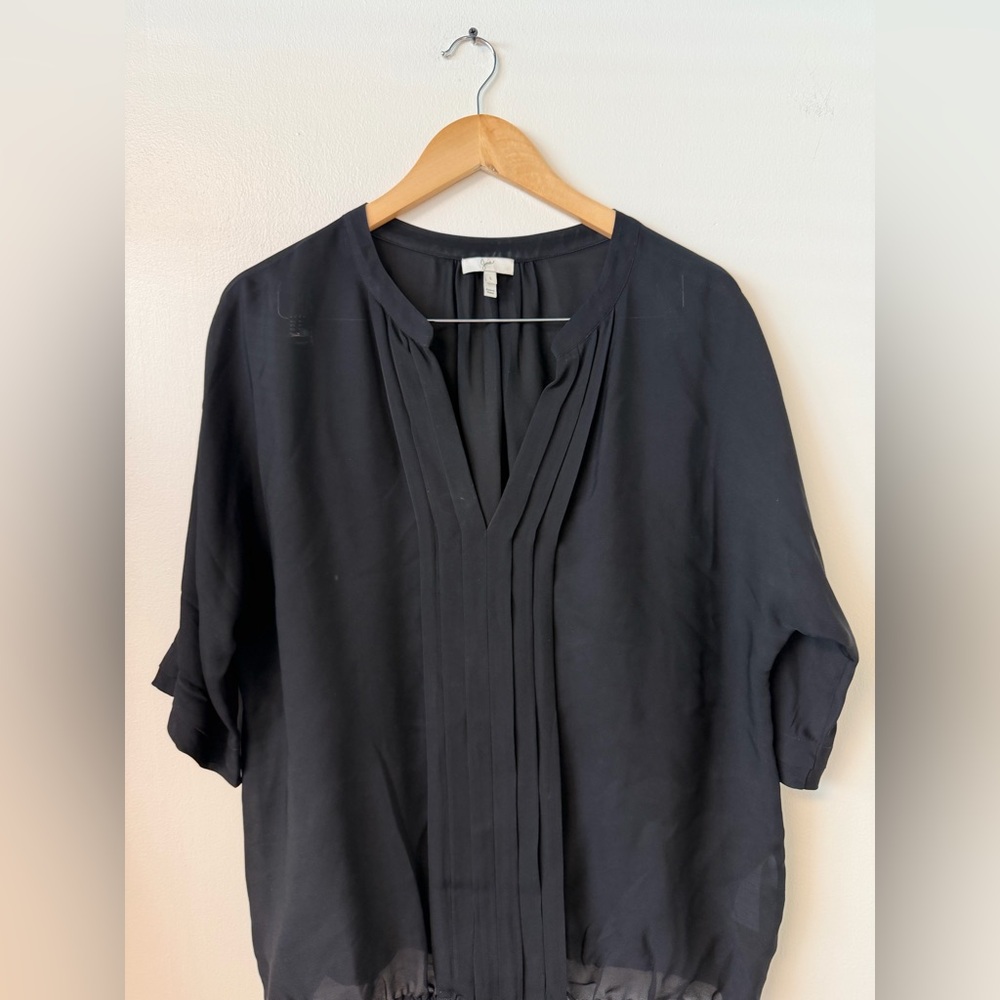 Joie Black Pleated Women's Blouse